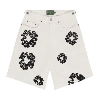 Pre-owned Denim Tears Wreath Jean Short 'white' | Men's Size Xl