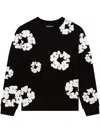 Denim Tears Wreath Long Sleeve T-shirt In Black
