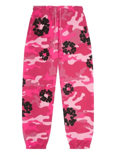 Denim Tears Wreath Track Pants In Pink