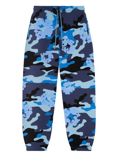 Denim Tears Wreath Track Pants In Blue