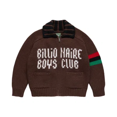 Pre-owned Denim Tears X Billionaire Boys Club André Leon Talley Knit Zip Sweater 'brown' | Men's Size Xl