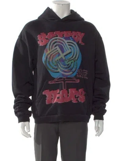 Pre-owned Denim Tears X Bstroy Graphic Print Hoodie In Black