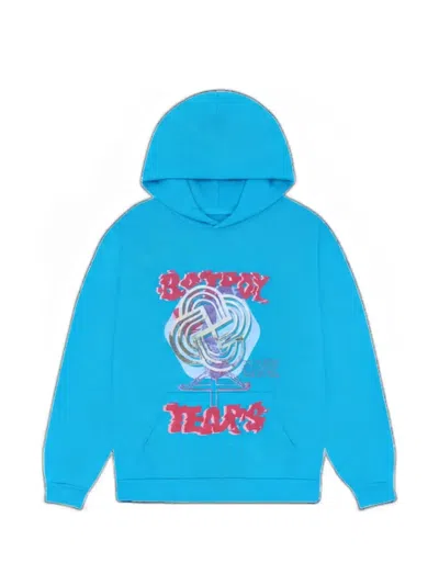 Denim Tears X Bstroy Tears Hoodie In Blue