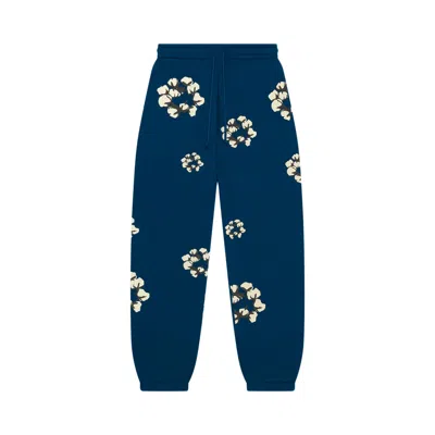 Pre-owned Denim Tears X Cactus Plant Flea Market Cactus Tears Wreath Sweatpants 'navy' | Blue | Men's Size L