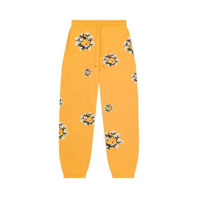 Pre-owned Denim Tears X Cactus Plant Flea Market Cactus Tears Wreath Sweatpants 'yellow' | Men's Size Xl