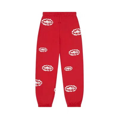 Pre-owned Denim Tears X Cortiez Island Wreath Sweatpants 'red' | Men's Size Xxl