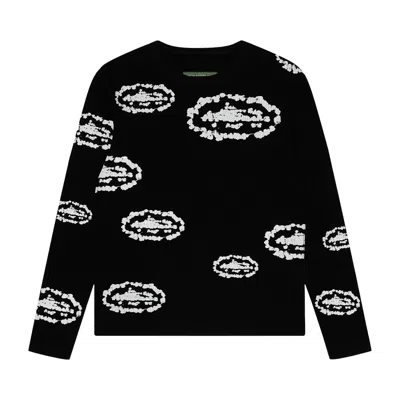 Pre-owned Denim Tears X Cortiez Island Wreath Waffle Thermal 'black' | Men's Size L
