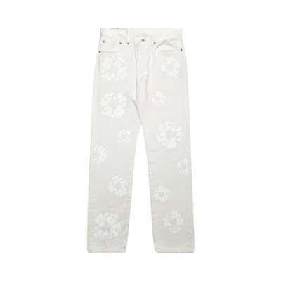 Pre-owned Denim Tears X  The Cotton Wreath Jean 'white' | Men's Size 31