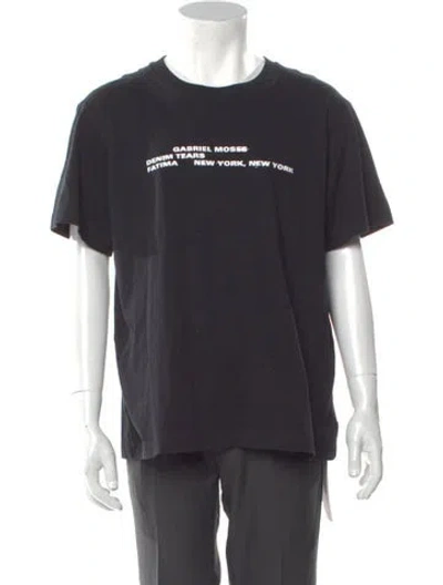 Pre-owned Denim Tears X Gabriel Moses 'fatima' Graphic Print T-shirt In Gray
