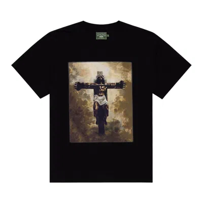 Pre-owned Denim Tears X Hardies Tears Buff Jesus Tee 'black' | Men's Size Xxl