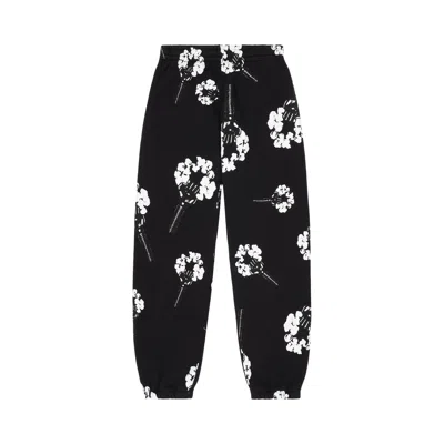 Pre-owned Denim Tears X Hardies Tears Fist Wreath Open Hem Sweatpants 'black' | Men's Size Xl