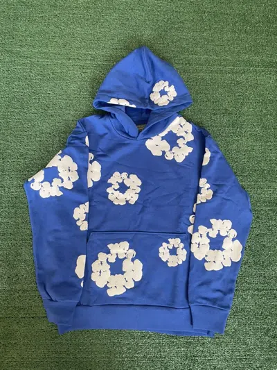 Pre-owned Denim Tears X Hype Size Small Denim Tear Royal Blue Cotten Sweatshirt