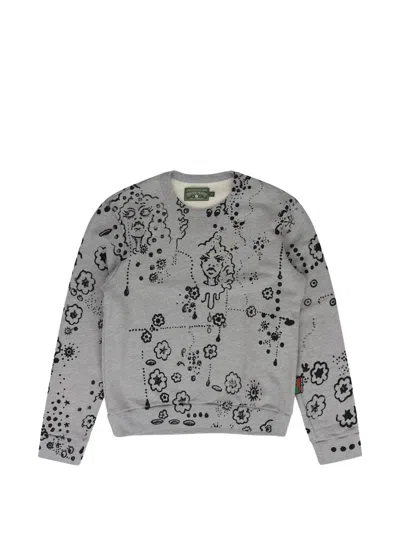 Denim Tears X Irak Tears Graphic-print Sweatshirt In Gray