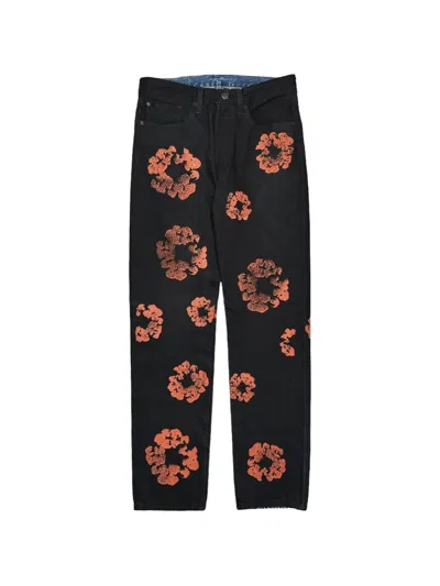 Denim Tears X Levi's 501 The Cotton Wreath Jeans In Multi
