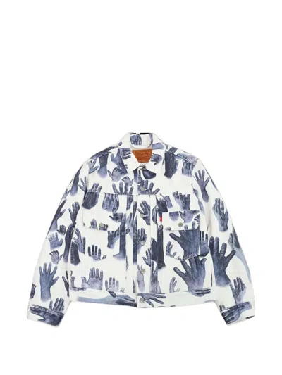 Denim Tears X Levi's Buttoned Shirt Jacket In Blue