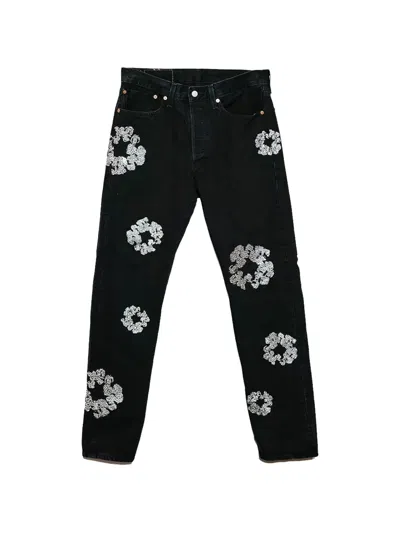 Denim Tears X Levi's Floral Bootcut Jeans In Blue