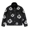 Denim Tears X Levi's Fw23 Leather Cotton Wreath Type Iii Jacket 'black'