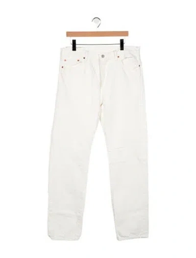 Pre-owned Denim Tears X Levis 501 Straight-leg Jeans In White