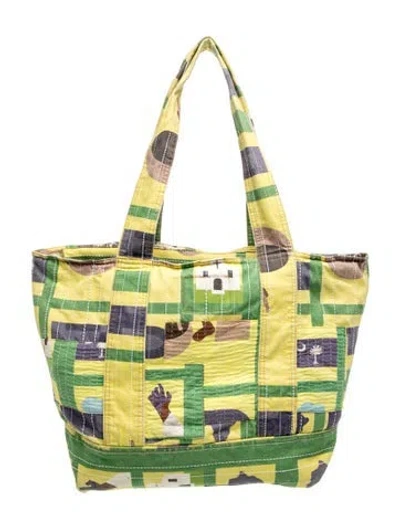 Pre-owned Denim Tears X Levis Canvas Tote In Green