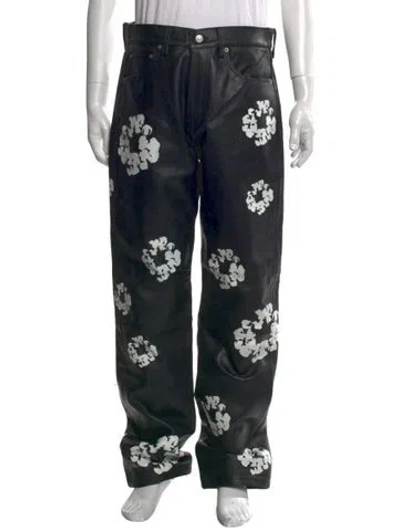 Pre-owned Denim Tears X Levis Cotton Wreath Sweatpants W/ Tags In Black
