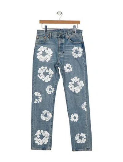 Pre-owned Denim Tears X Levis Straight-leg Jeans In Blue