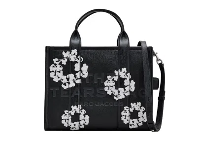 Pre-owned Denim Tears X Marc Jacobs Leather Tote Bag Medium In Black