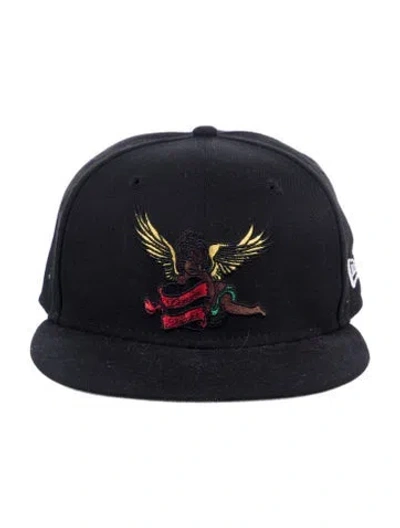 Pre-owned Denim Tears X New Era Cherub Fitted Hat In Black