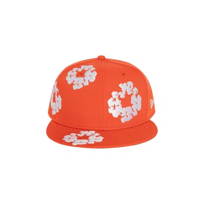 Pre-owned Denim Tears X New Era Cotton Wreath 59/50 'orange'
