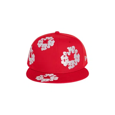 Pre-owned Denim Tears X New Era Cotton Wreath 59/50 'red'
