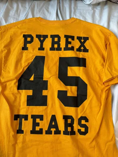 Pre-owned Denim Tears X Pyrex Vision Pyrex Tears Tee In Yellow