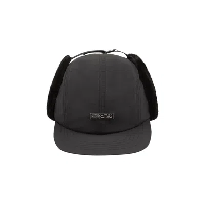 Pre-owned Denim Tears X Stussy Elmer Earflap Cap 'black' | Men's Size S/m