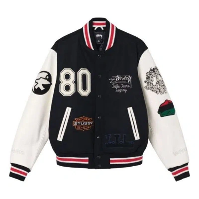 Denim Tears X Stussy X Our Legacy Ttl Varsity Jacket 'black'