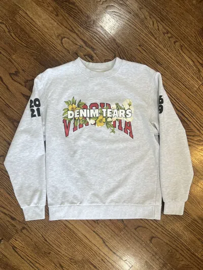 Pre-owned Denim Tears X Virginia Crewneck In Gray