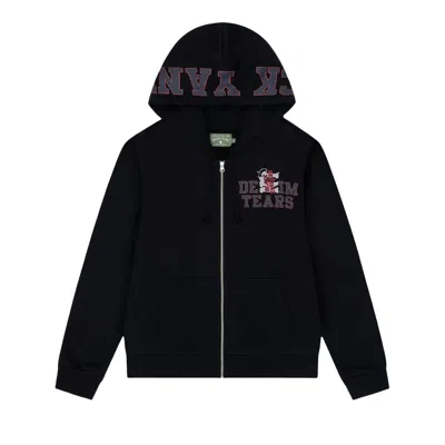 Pre-owned Denim Tears Yankees Zip Hoodie 'black' | Men's Size Xs