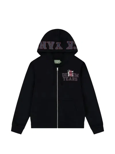 Denim Tears Yankees Zip-up Hoodie In Black