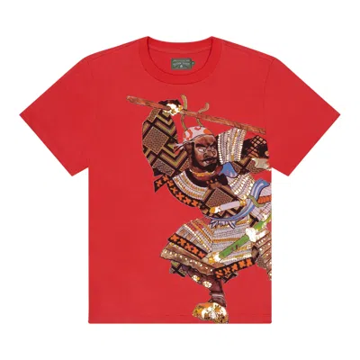 Pre-owned Denim Tears Yasuke Tee 'red' | Men's Size L
