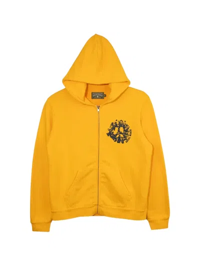 Denim Tears Zipped Hoodie In Yellow