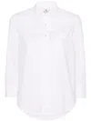 Denimist Adrienne Shrunken Cotton Shirt In White