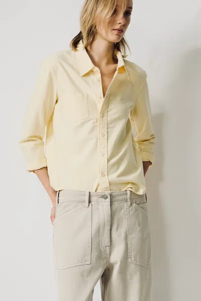 Denimist Adrienne Shrunken Shirt In Yellow