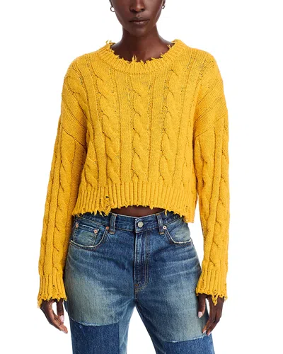 DENIMIST BOXY CABLE SWEATER