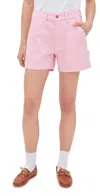 Denimist Carpenter Shorts Railroad Vivid Pink In Railroad Vivid Pink