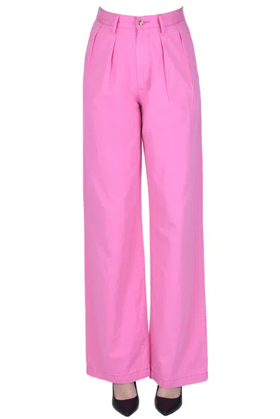 Denimist Chino Trousers In Shocking Pink