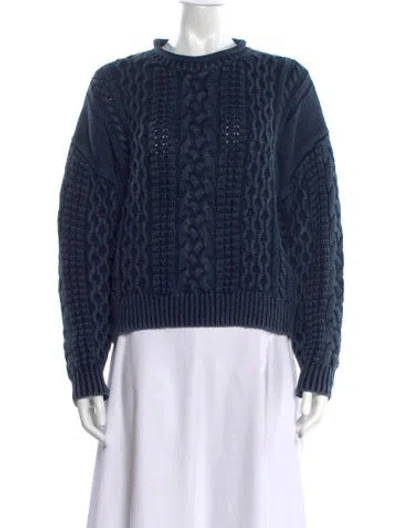 Pre-owned Denimist Crew Neck Sweater In Blue