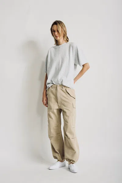 Denimist Cropped Cargo In Neutral