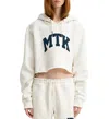Denimist Cropped Classic Hoodie In White