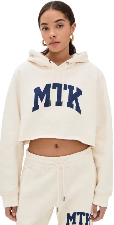 Denimist Cropped Classic Hoodie White