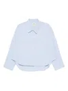 Denimist Cropped Shirt In Blue