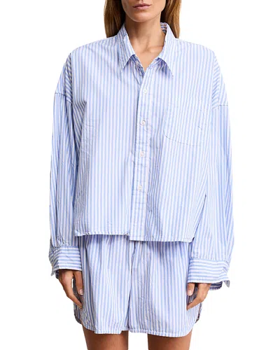 Denimist Cropped Shirt In Blue