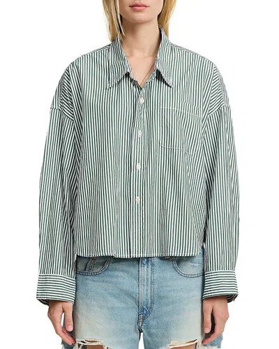 Denimist Cropped Shirt In Gray