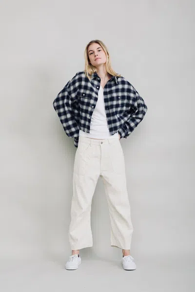 Denimist Cropped Work Shirt In Black